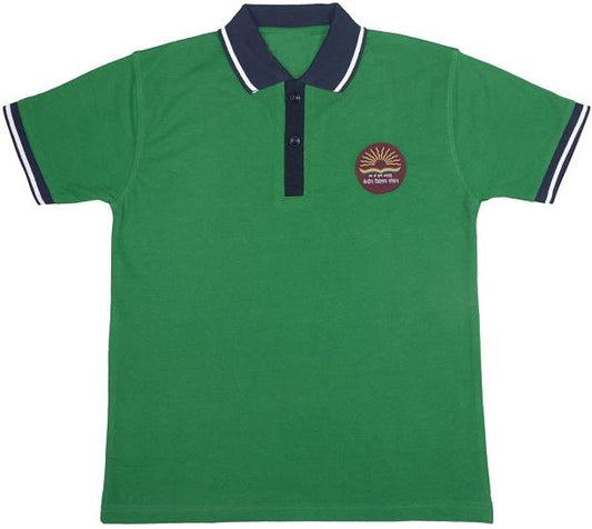 Kids green school shirt