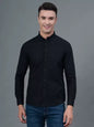 Men Regular Fit Solid Button Down Collar Casual Shirt