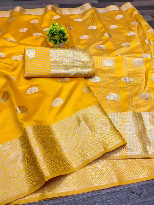 Women Cotton Silk, Pure Cotton Saree  (Light Green)