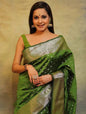 Daily Wear Green Saree- Green Color With Prints